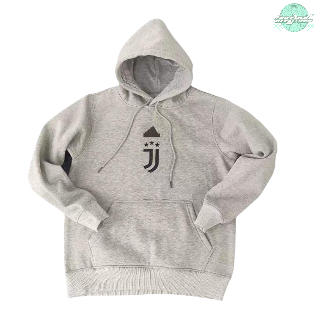 JUVENTUS 2024 GREY HOODIE FootballVntgTees